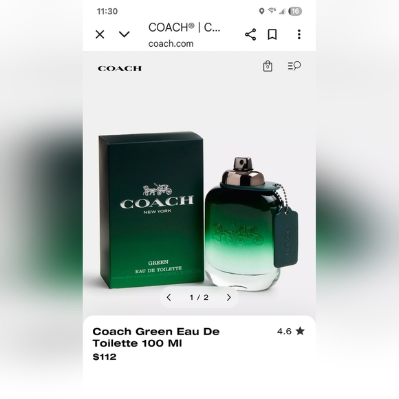 NIB Coach NY GREEN For Men E.D.T 100ML/3.3FL OZ - Picture 2 of 6